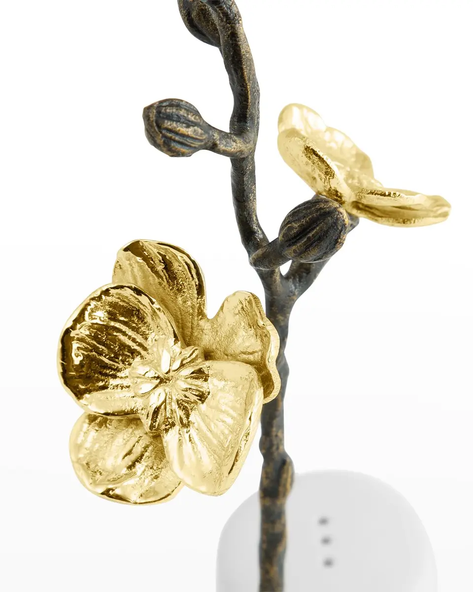 Michael Aram Gold Orchid Salt and Pepper Set | Thumbnail 4 Michael Aram Gold Orchid Salt and Pepper Set | Thumbnail 4