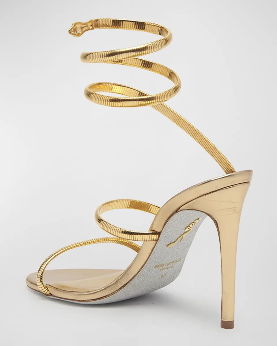 René Caovilla Omega Snake Spiral-Wrap Stiletto | Thumbnail 2 René Caovilla Omega Snake Spiral-Wrap Stiletto | Thumbnail 2