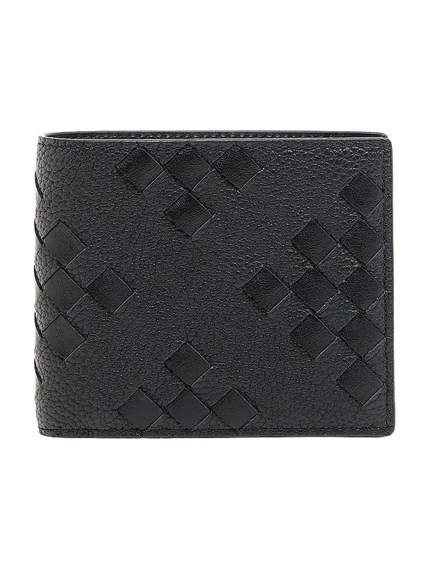 Men's Diamonds Dover Intrecciato Leather Bifold Wallet