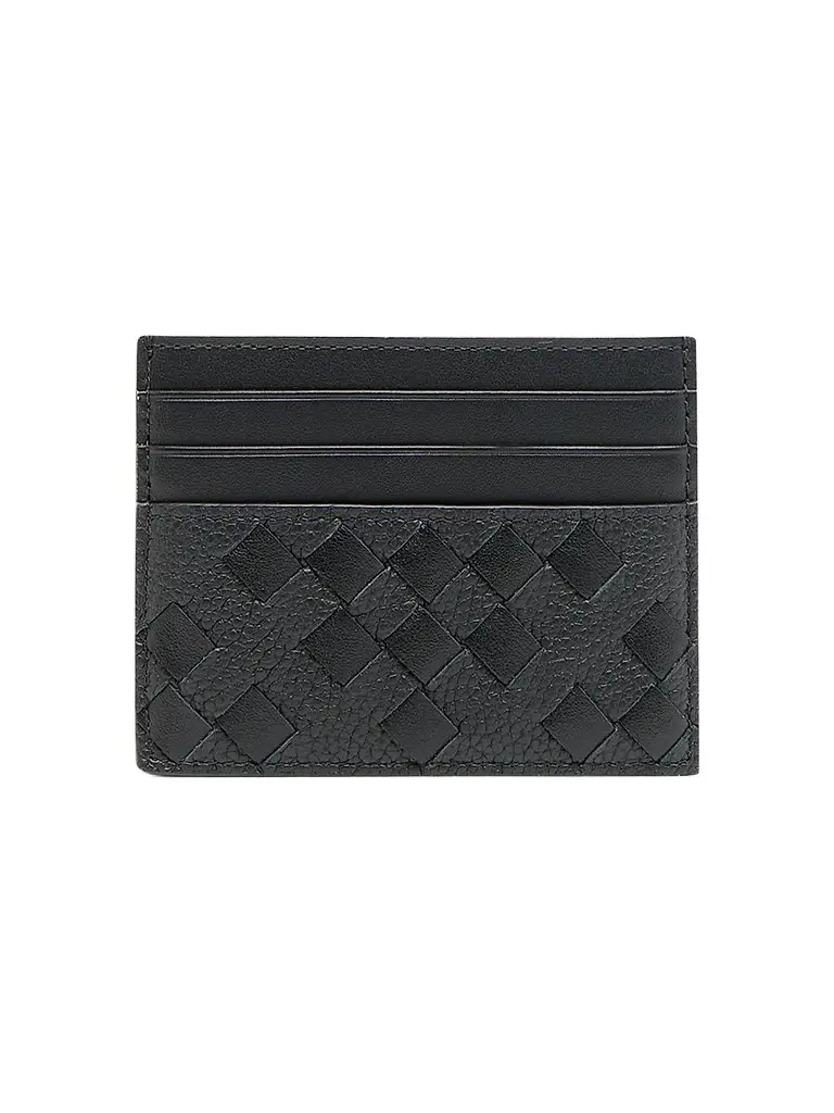 Bottega Veneta Men's Diamonds Dover Intrecciato Leather Card Holder | Image 1 Bottega Veneta Men's Diamonds Dover Intrecciato Leather Card Holder | Image 1