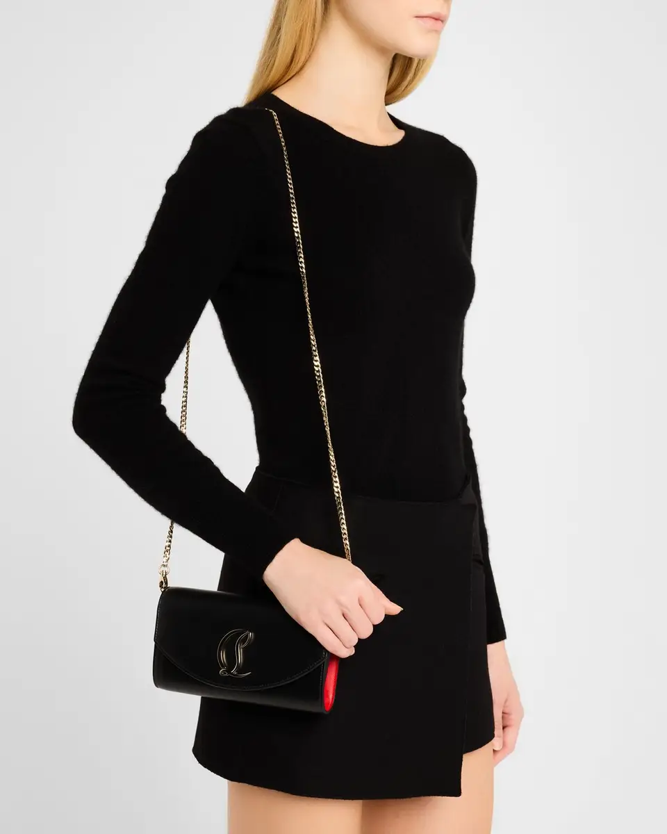 Christian Louboutin Loubi54 Wallet on Chain in Leather | Thumbnail 7 Christian Louboutin Loubi54 Wallet on Chain in Leather | Thumbnail 7
