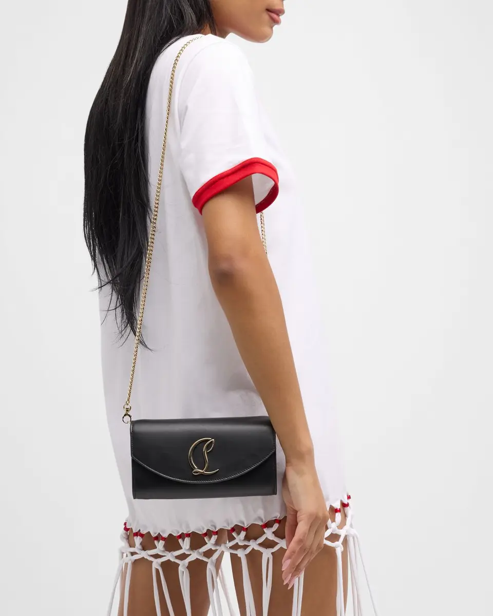Christian Louboutin Loubi54 Wallet on Chain in Leather | Thumbnail 9 Christian Louboutin Loubi54 Wallet on Chain in Leather | Thumbnail 9