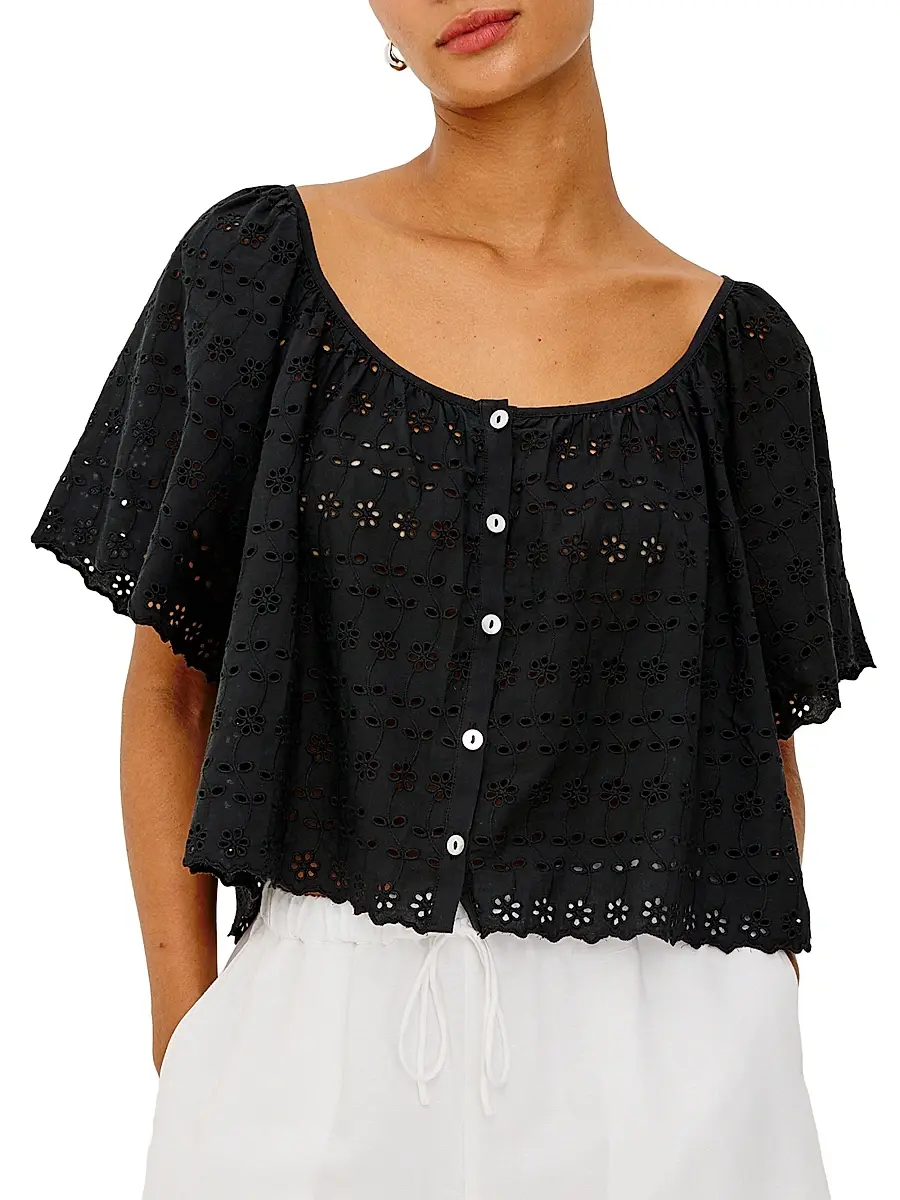 RAILS Women's Miller Eyelet Cotton Top | Thumbnail 3 RAILS Women's Miller Eyelet Cotton Top | Thumbnail 3