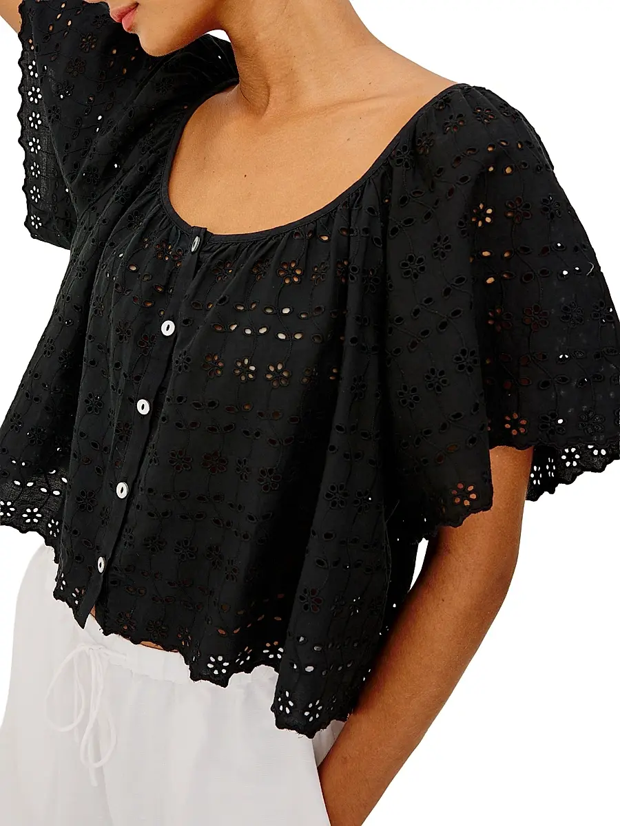RAILS Women's Miller Eyelet Cotton Top | Thumbnail 4 RAILS Women's Miller Eyelet Cotton Top | Thumbnail 4