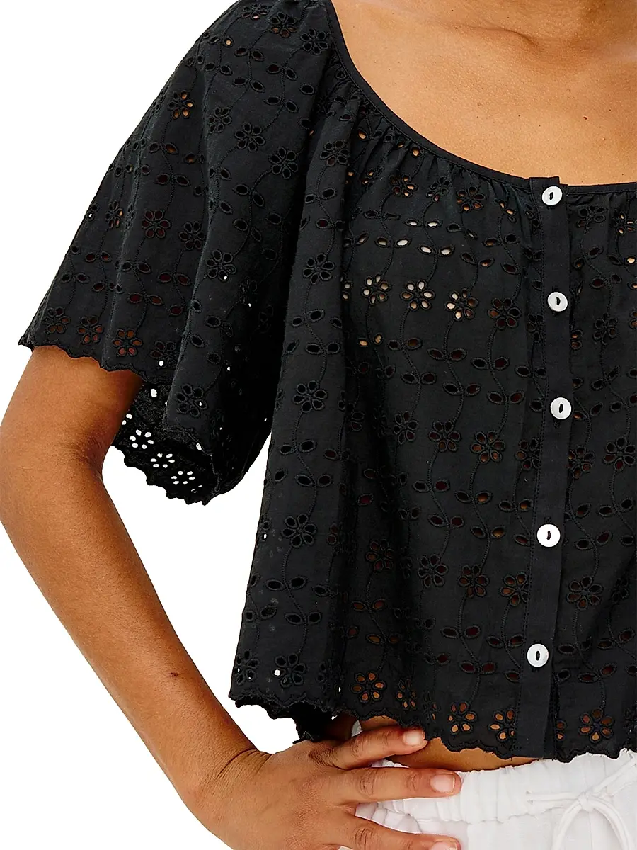 RAILS Women's Miller Eyelet Cotton Top | Thumbnail 6 RAILS Women's Miller Eyelet Cotton Top | Thumbnail 6