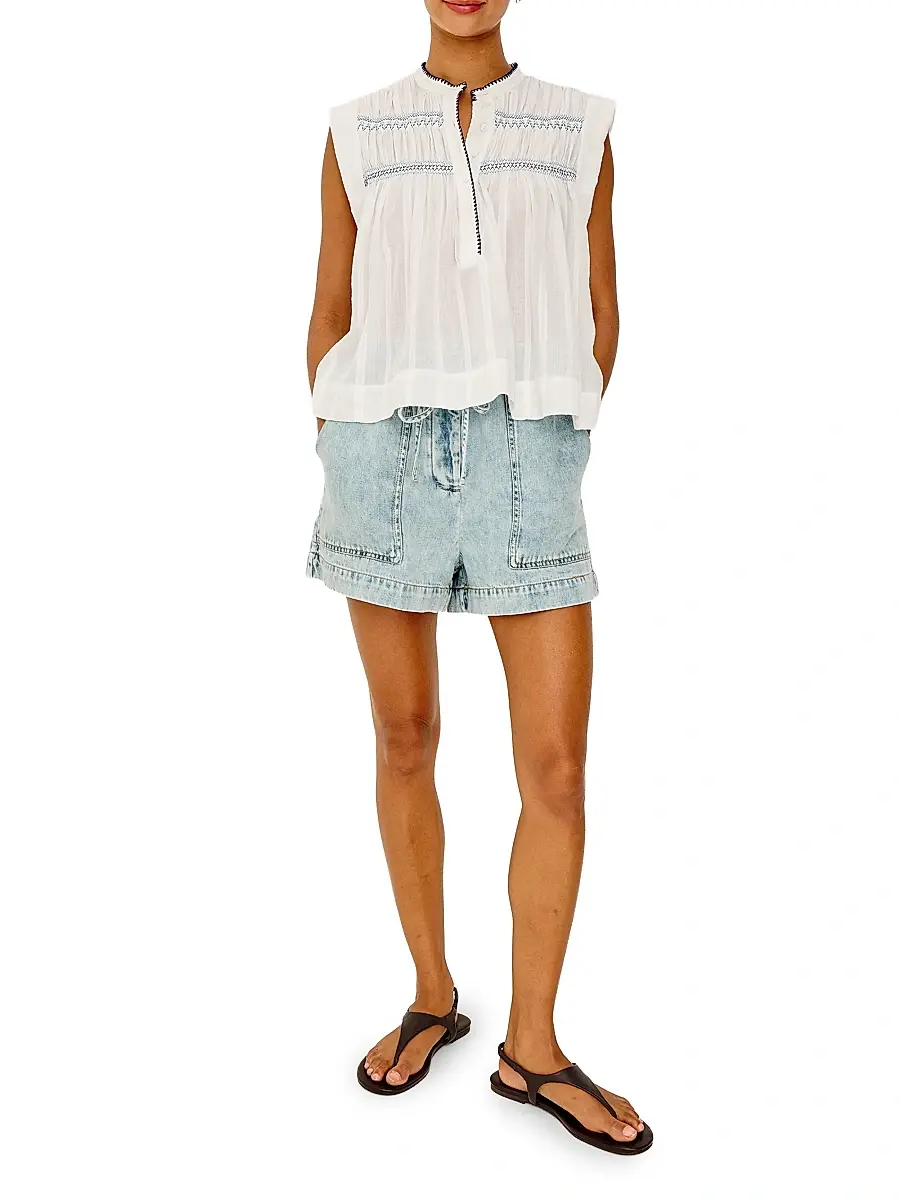 RAILS Women's Willow Pleated Cotton Top | Thumbnail 2 RAILS Women's Willow Pleated Cotton Top | Thumbnail 2