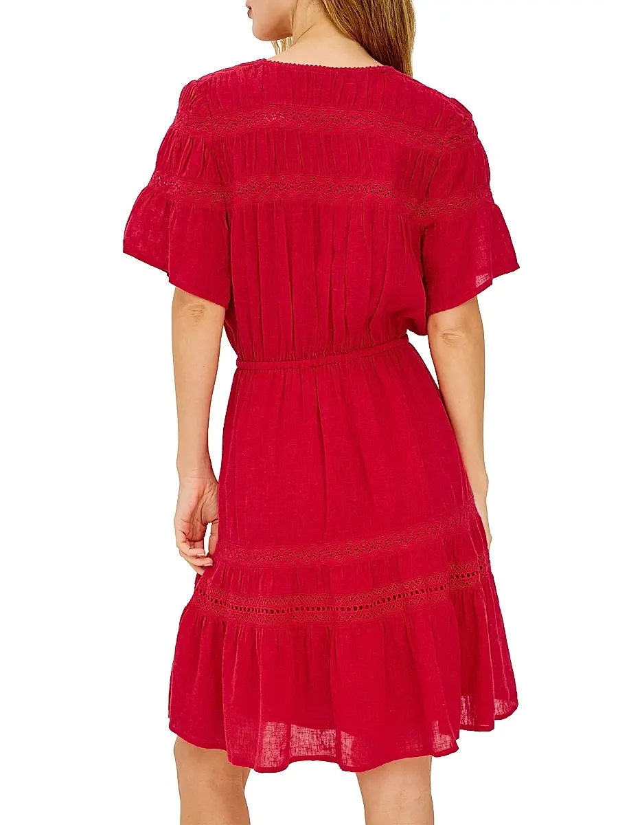 RAILS Women's Winslow Linen-Blend A-Line Minidress | Thumbnail 4 RAILS Women's Winslow Linen-Blend A-Line Minidress | Thumbnail 4