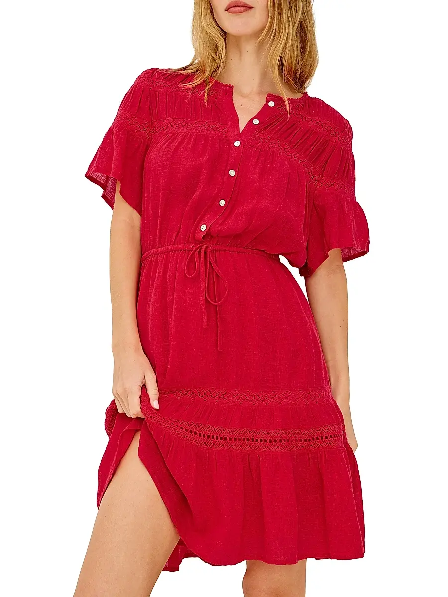 RAILS Women's Winslow Linen-Blend A-Line Minidress | Thumbnail 5 RAILS Women's Winslow Linen-Blend A-Line Minidress | Thumbnail 5