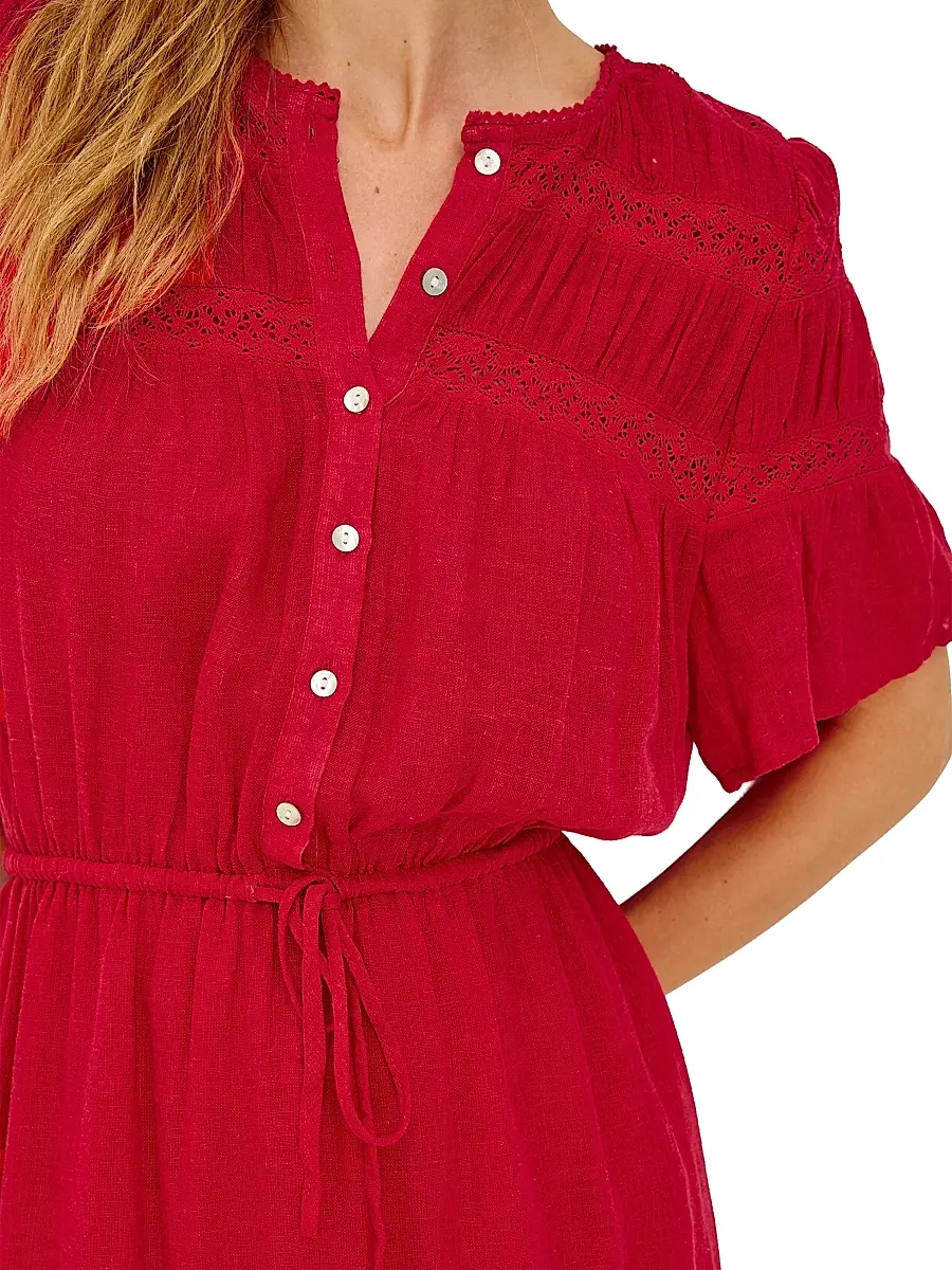 RAILS Women's Winslow Linen-Blend A-Line Minidress | Thumbnail 6 RAILS Women's Winslow Linen-Blend A-Line Minidress | Thumbnail 6