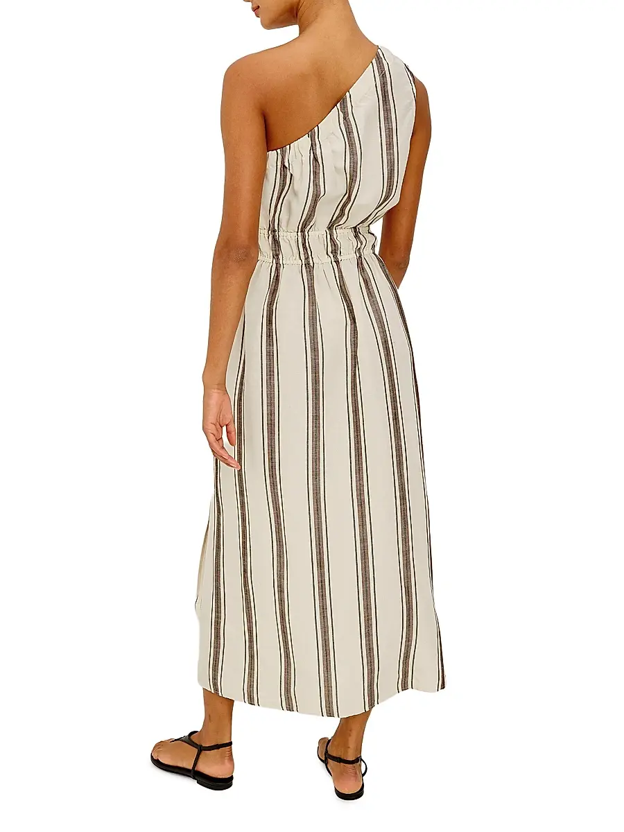 RAILS Women's Selani Striped Linen-Blend Midi Dress | Thumbnail 5 RAILS Women's Selani Striped Linen-Blend Midi Dress | Thumbnail 5