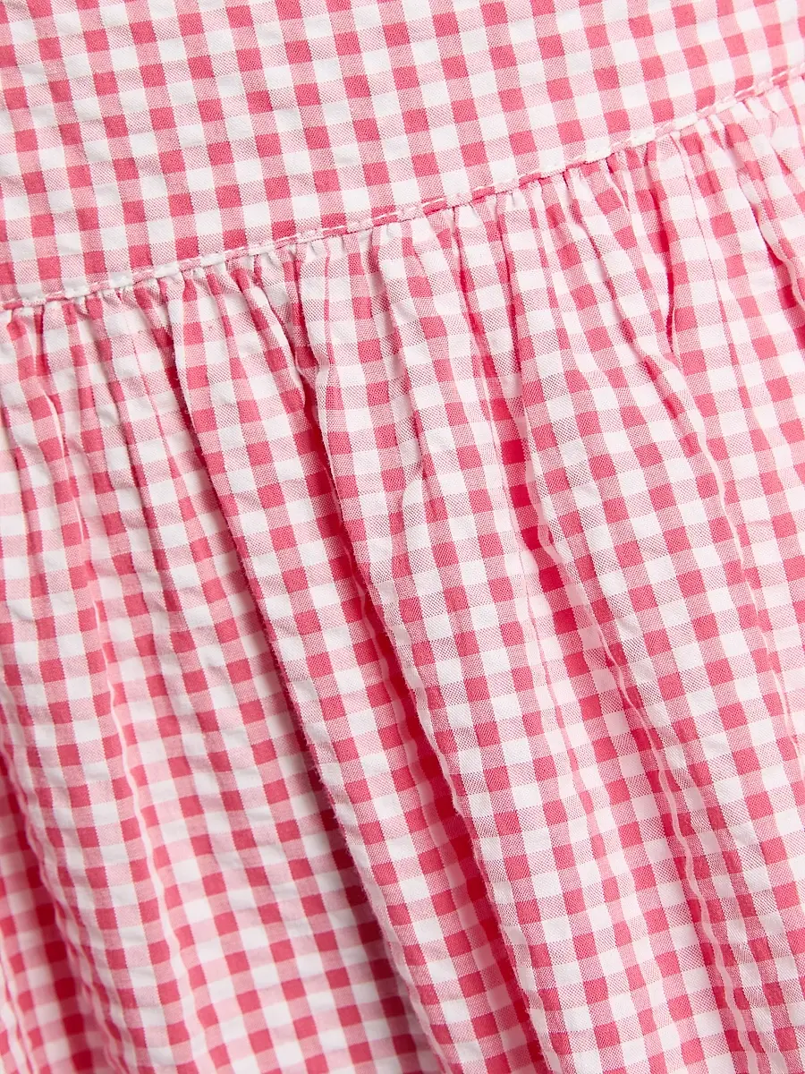 LoveShackFancy Women's Khloe Gingham Cotton Minidress | Thumbnail 7