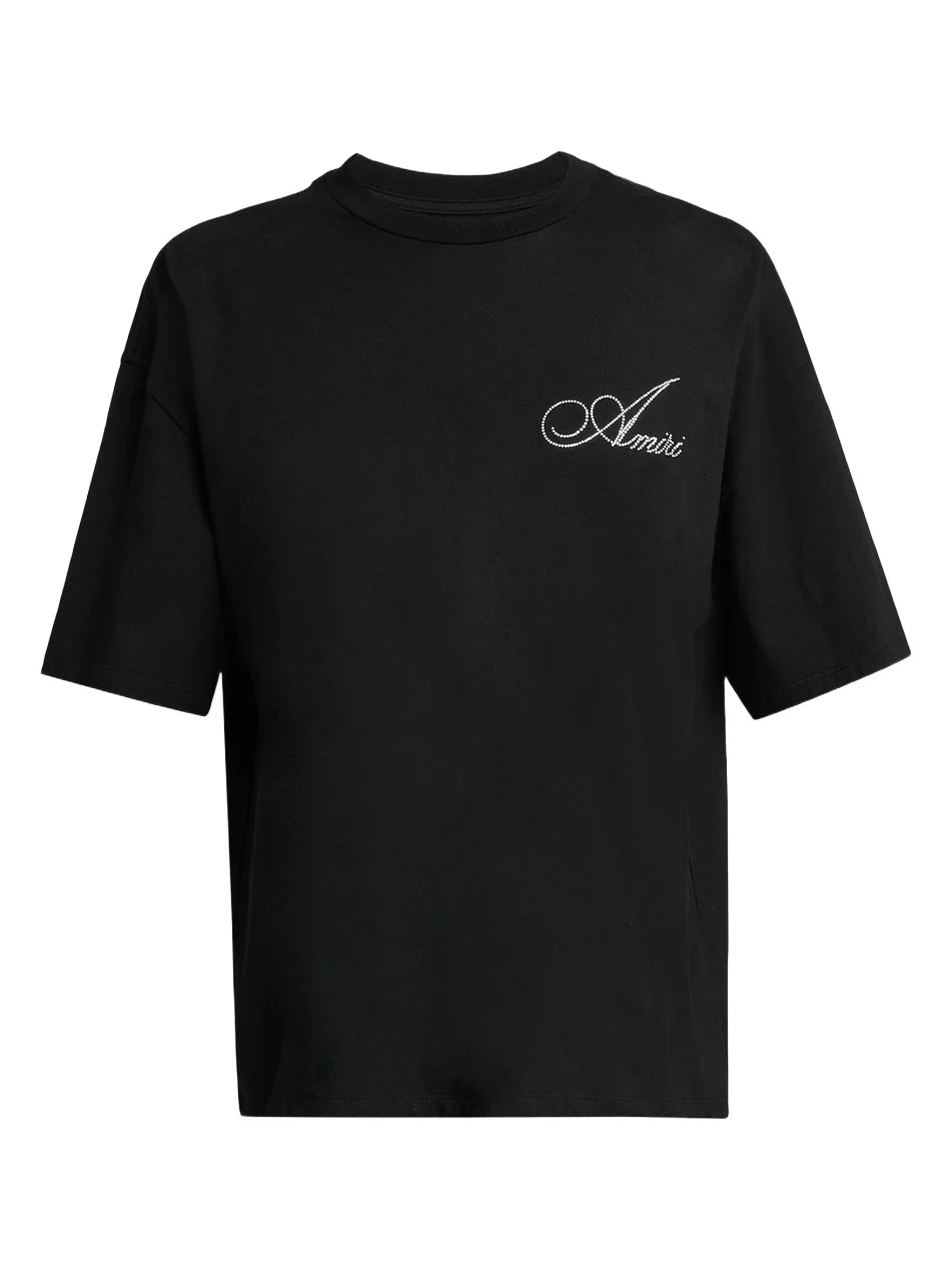 Men's Crystal-Embellished Logo Cotton T-Shirt Men's Crystal-Embellished Logo Cotton T-Shirt