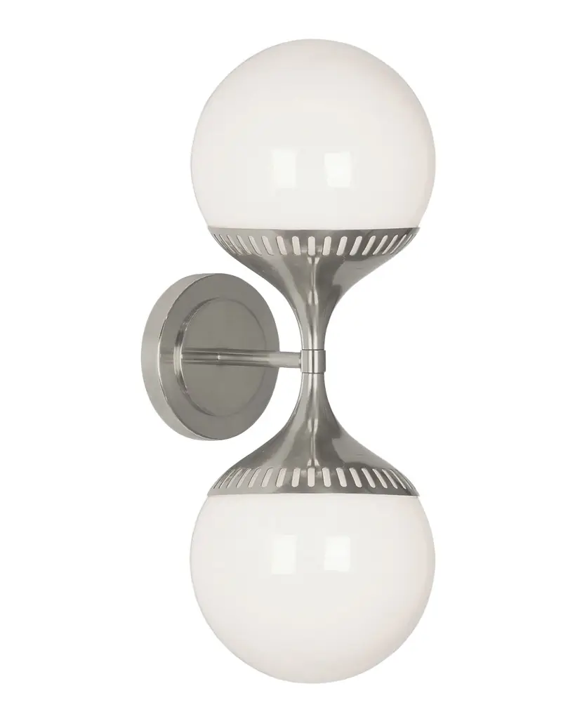 Jonathan Adler Rio 2-Light End-on-End Sconce, 19"