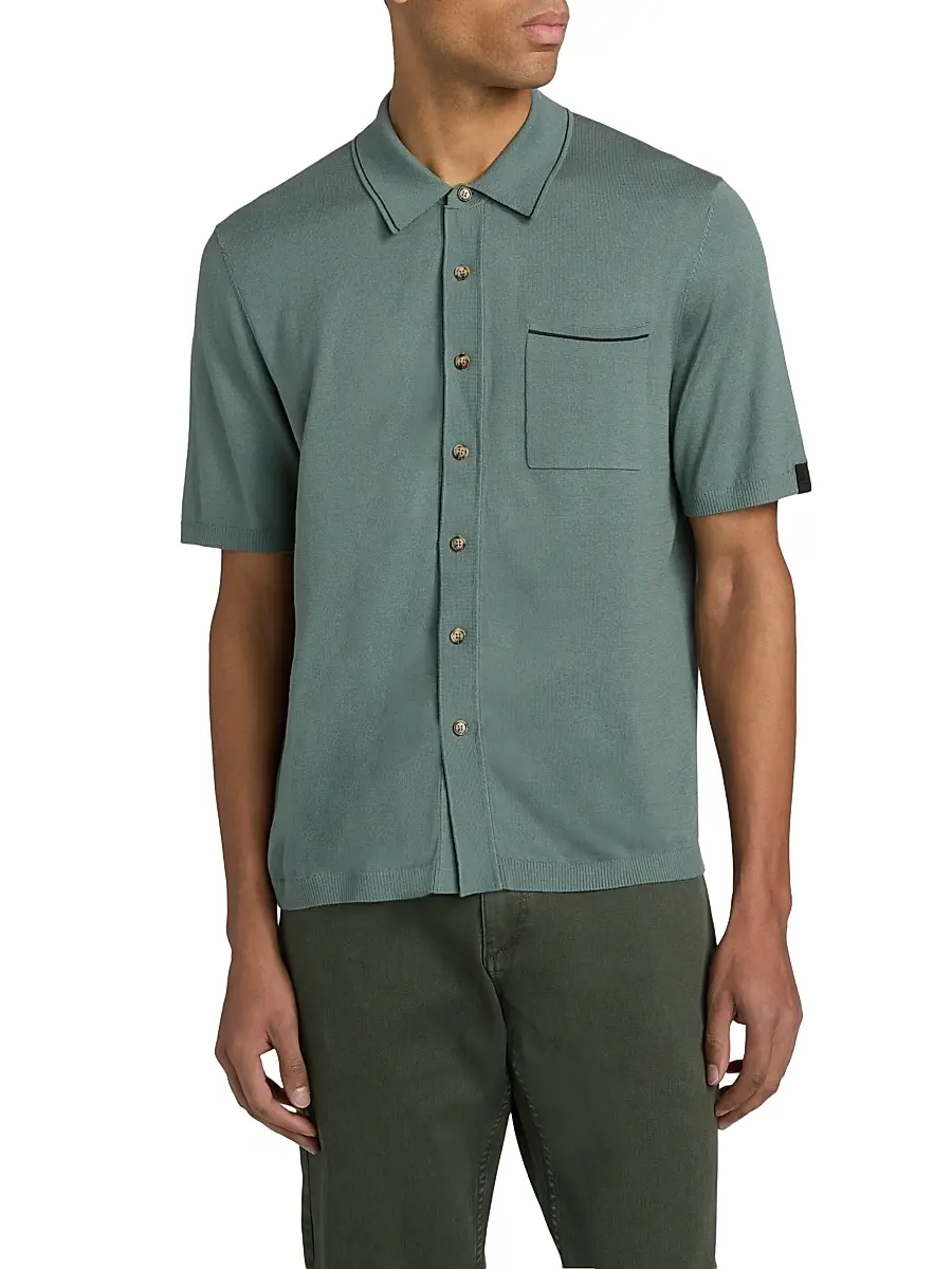 rag & bone Men's Conrad Silk-Cotton Shirt | Thumbnail 3 rag & bone Men's Conrad Silk-Cotton Shirt | Thumbnail 3