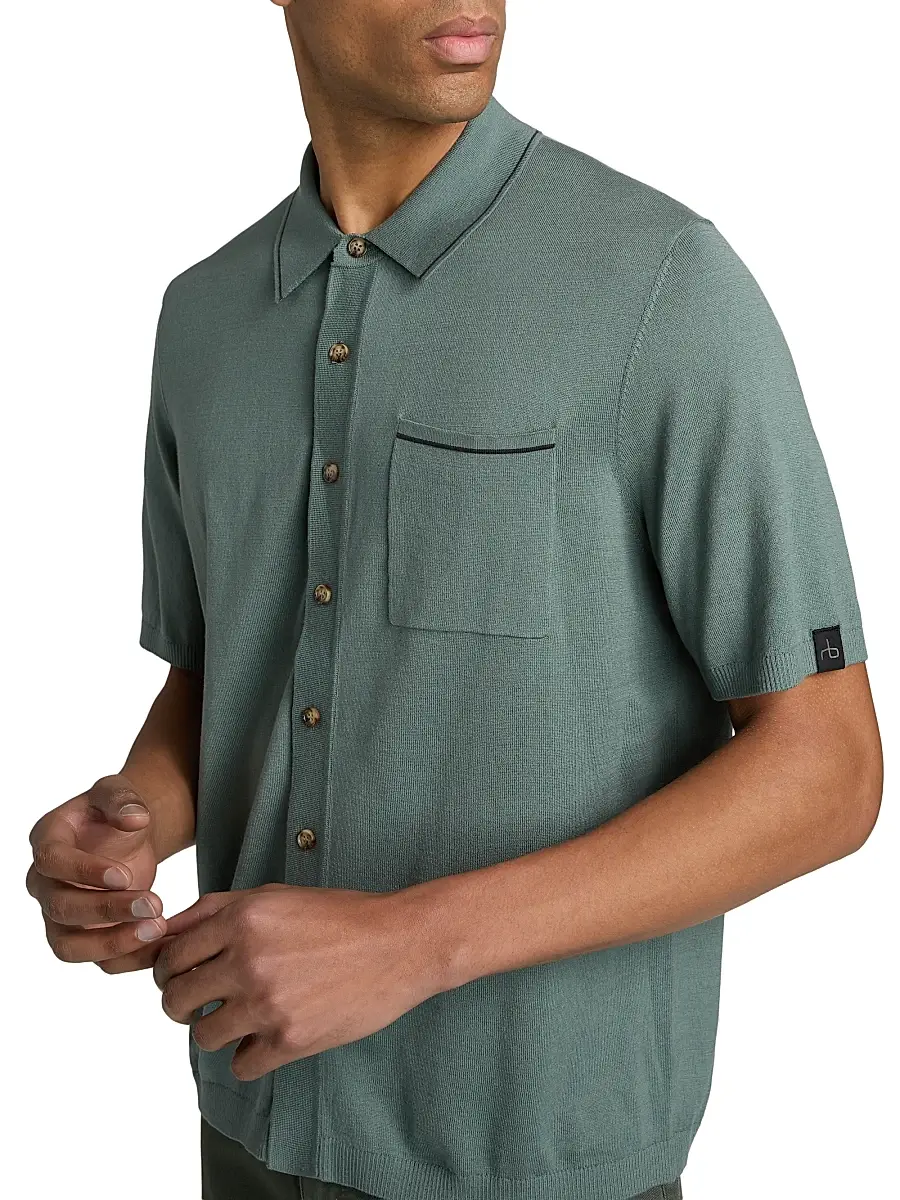 rag & bone Men's Conrad Silk-Cotton Shirt | Thumbnail 6 rag & bone Men's Conrad Silk-Cotton Shirt | Thumbnail 6