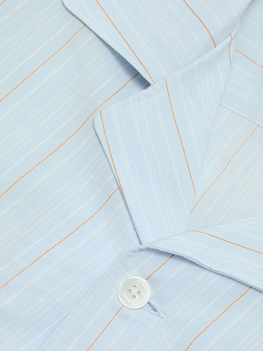 Frame Men's Striped Pajama-Style Shirt | Thumbnail 7 Frame Men's Striped Pajama-Style Shirt | Thumbnail 7