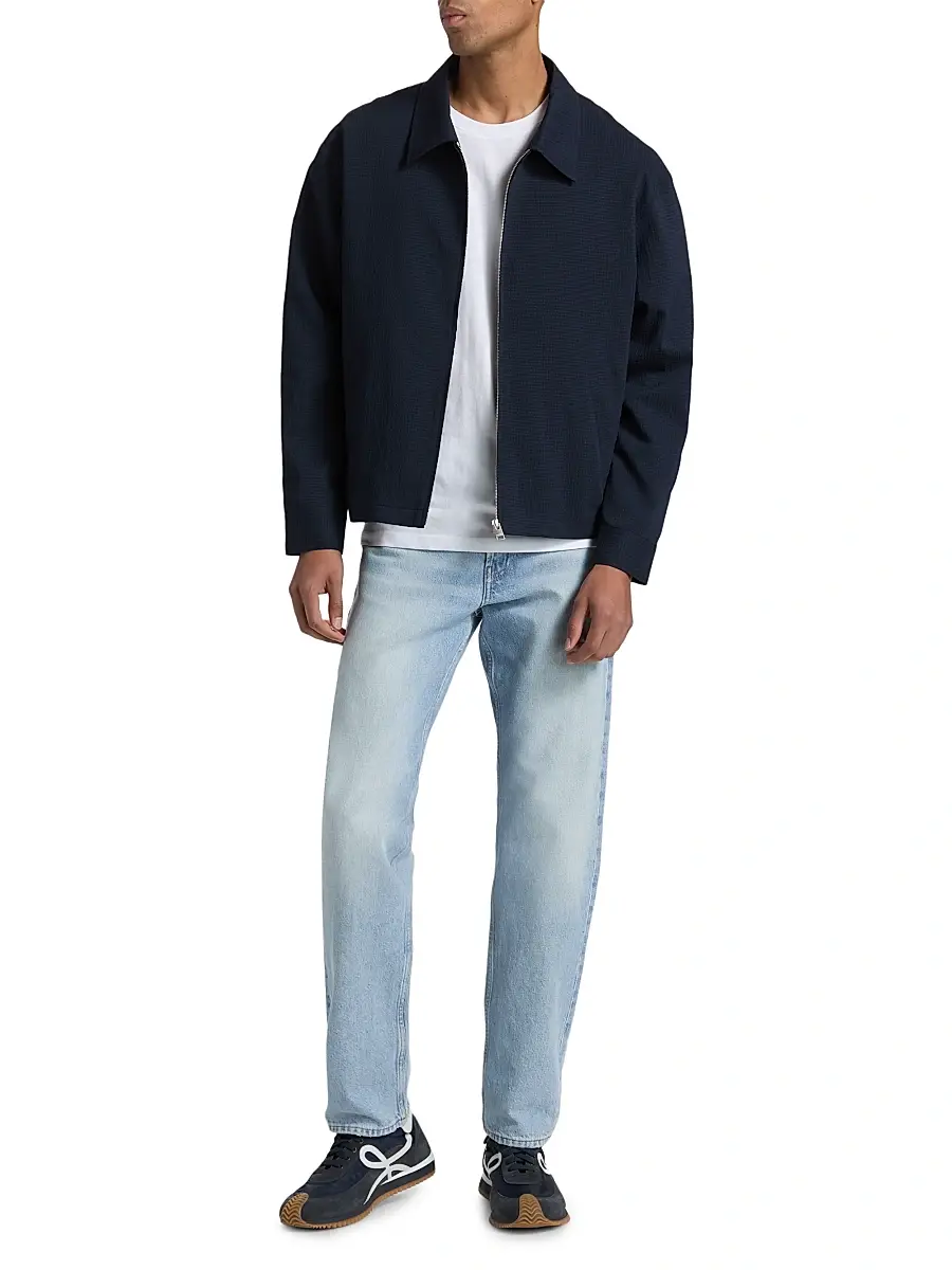 Frame Men's Seersucker Blouson Jacket | Thumbnail 2