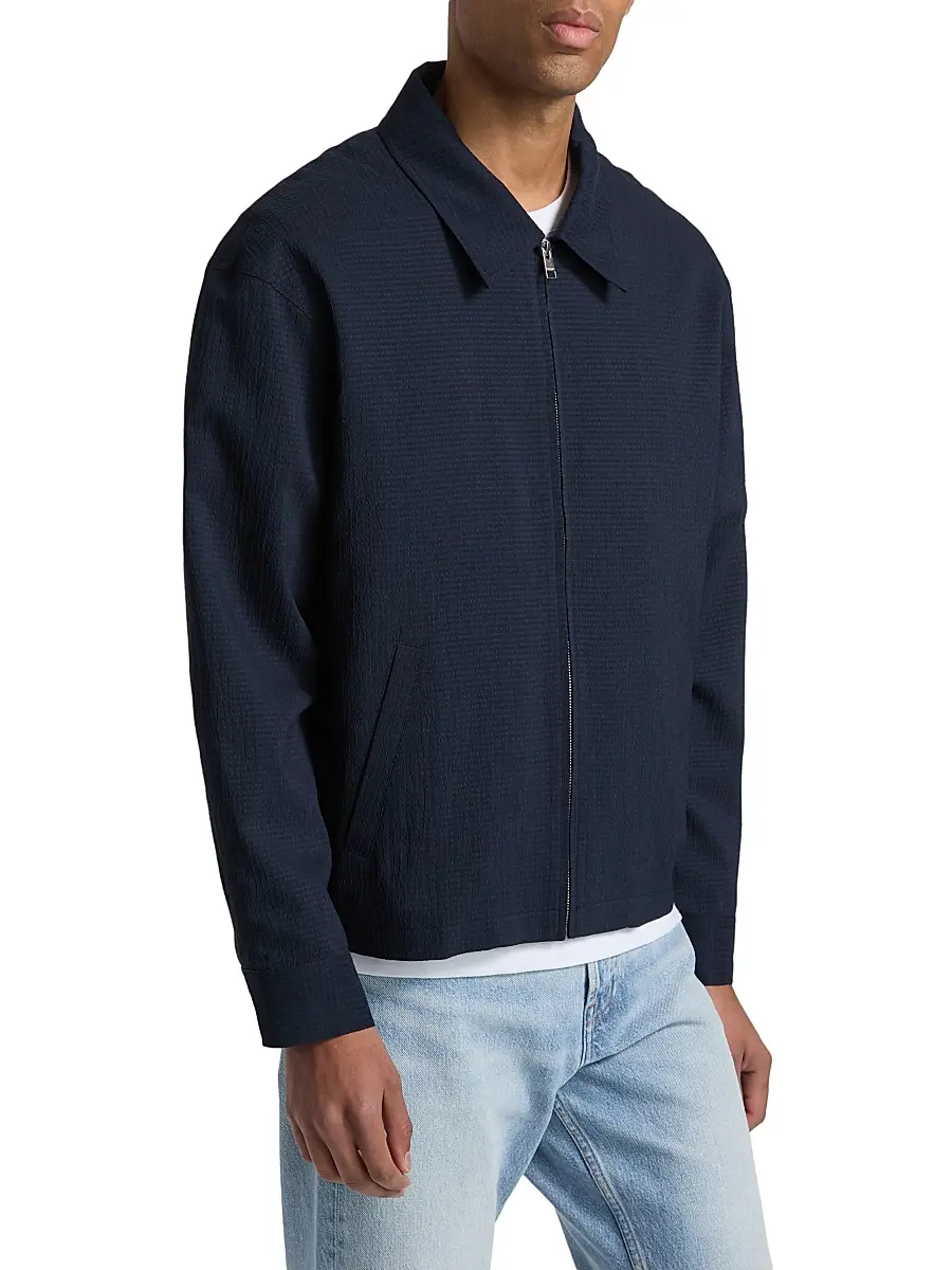 Frame Men's Seersucker Blouson Jacket | Thumbnail 4