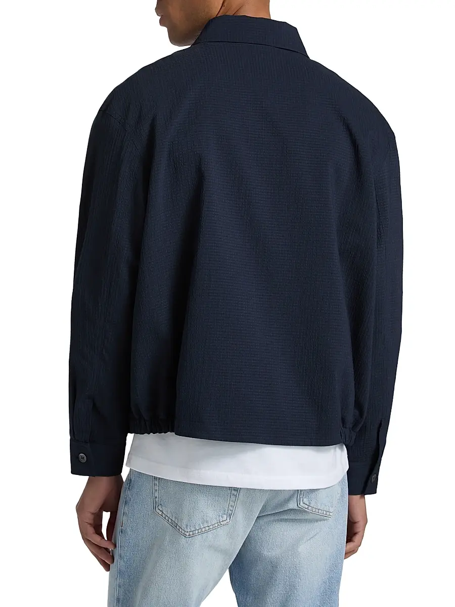 Frame Men's Seersucker Blouson Jacket | Thumbnail 5