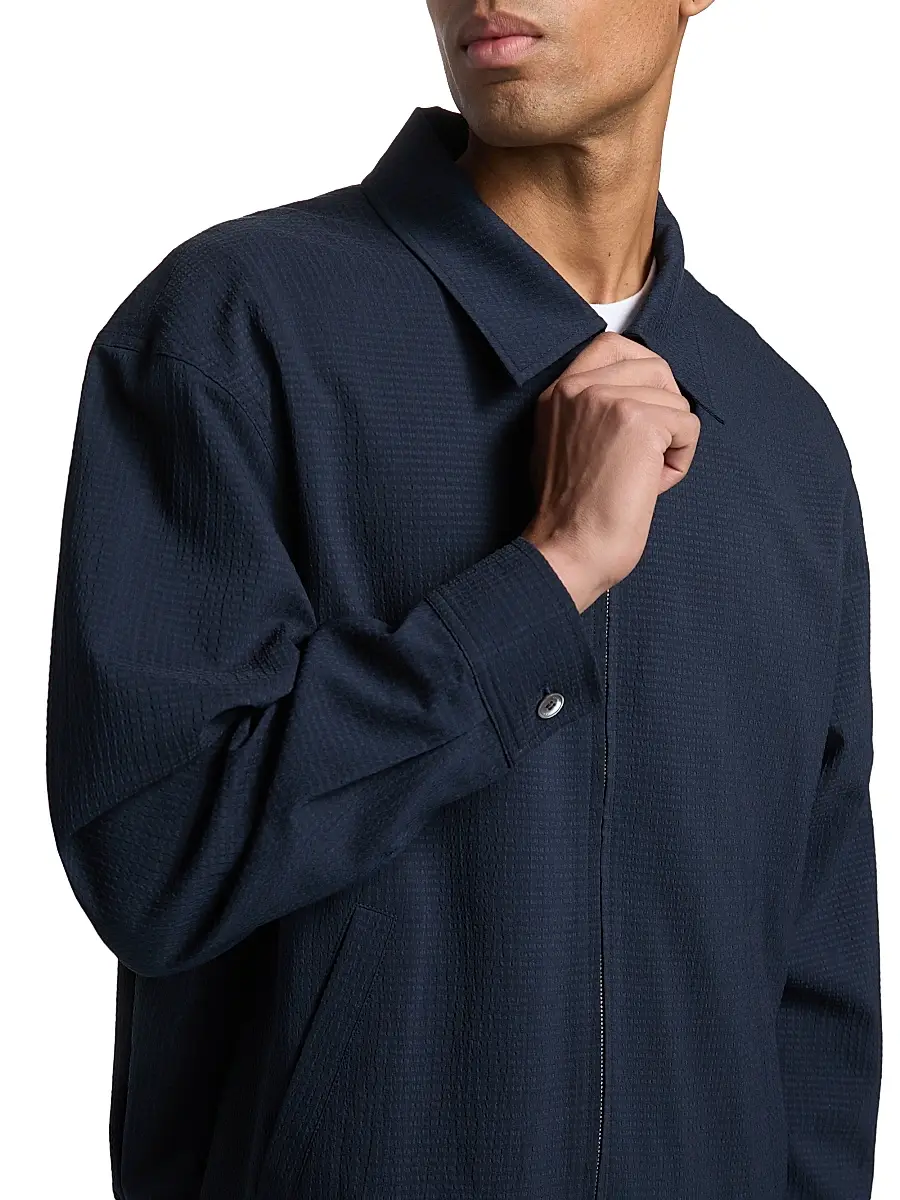 Frame Men's Seersucker Blouson Jacket | Thumbnail 6