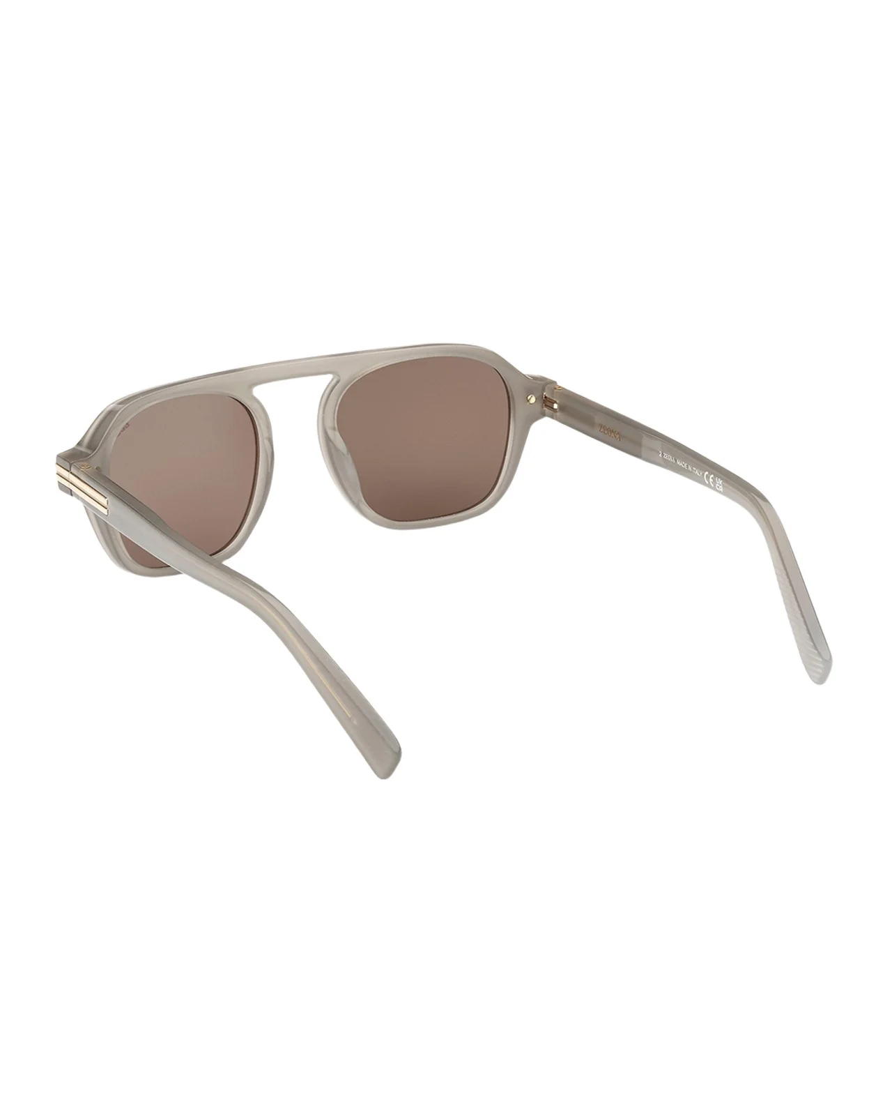 Zegna Men's AURORA II Acetate Rectangle Sunglasses