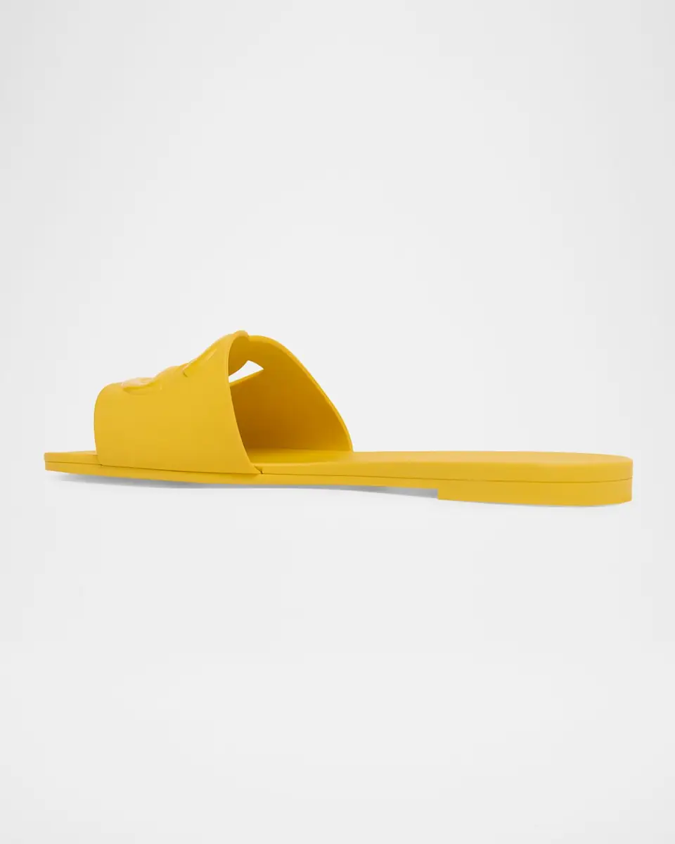Dolce & Gabbana Cut-Out DG Rubber Sandals | Thumbnail 3
