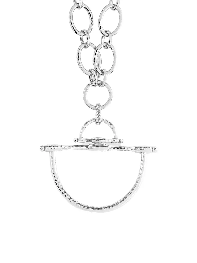 Anabel Aram Women's Cheval Sterling Silver-Plated Horsebit Pendant - Sterling Silver | Image 1 Anabel Aram Women's Cheval Sterling Silver-Plated Horsebit Pendant - Sterling Silver | Image 1
