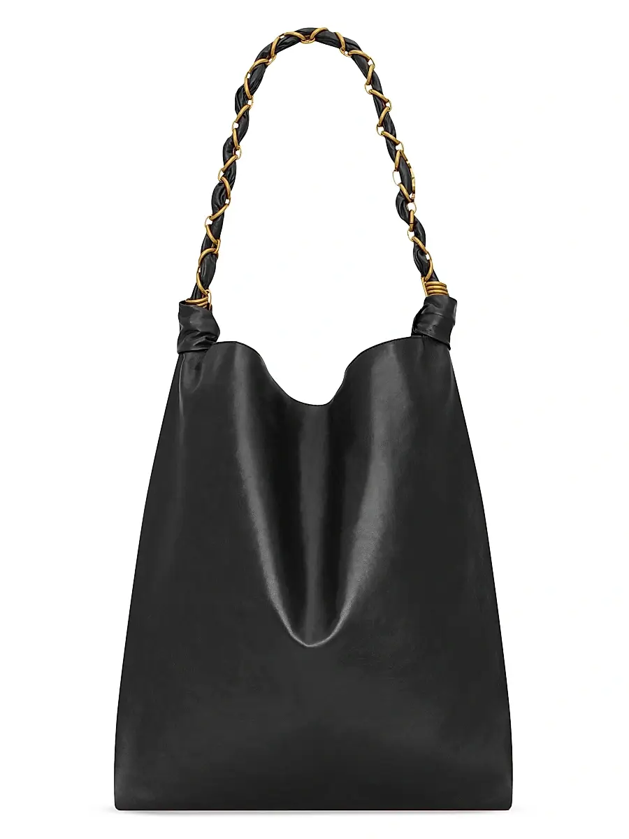 Saint Laurent Women's Amalia Shoulder Bag in Smooth Leather - Black | Thumbnail 4 Saint Laurent Women's Amalia Shoulder Bag in Smooth Leather - Black | Thumbnail 4