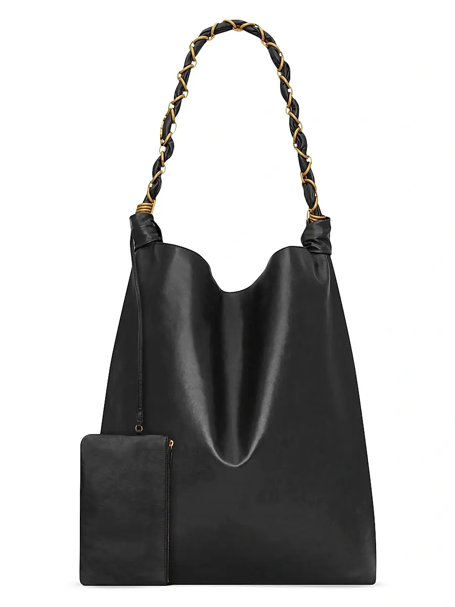 Saint Laurent Women's Amalia Shoulder Bag in Smooth Leather - Black | Thumbnail 5 Saint Laurent Women's Amalia Shoulder Bag in Smooth Leather - Black | Thumbnail 5