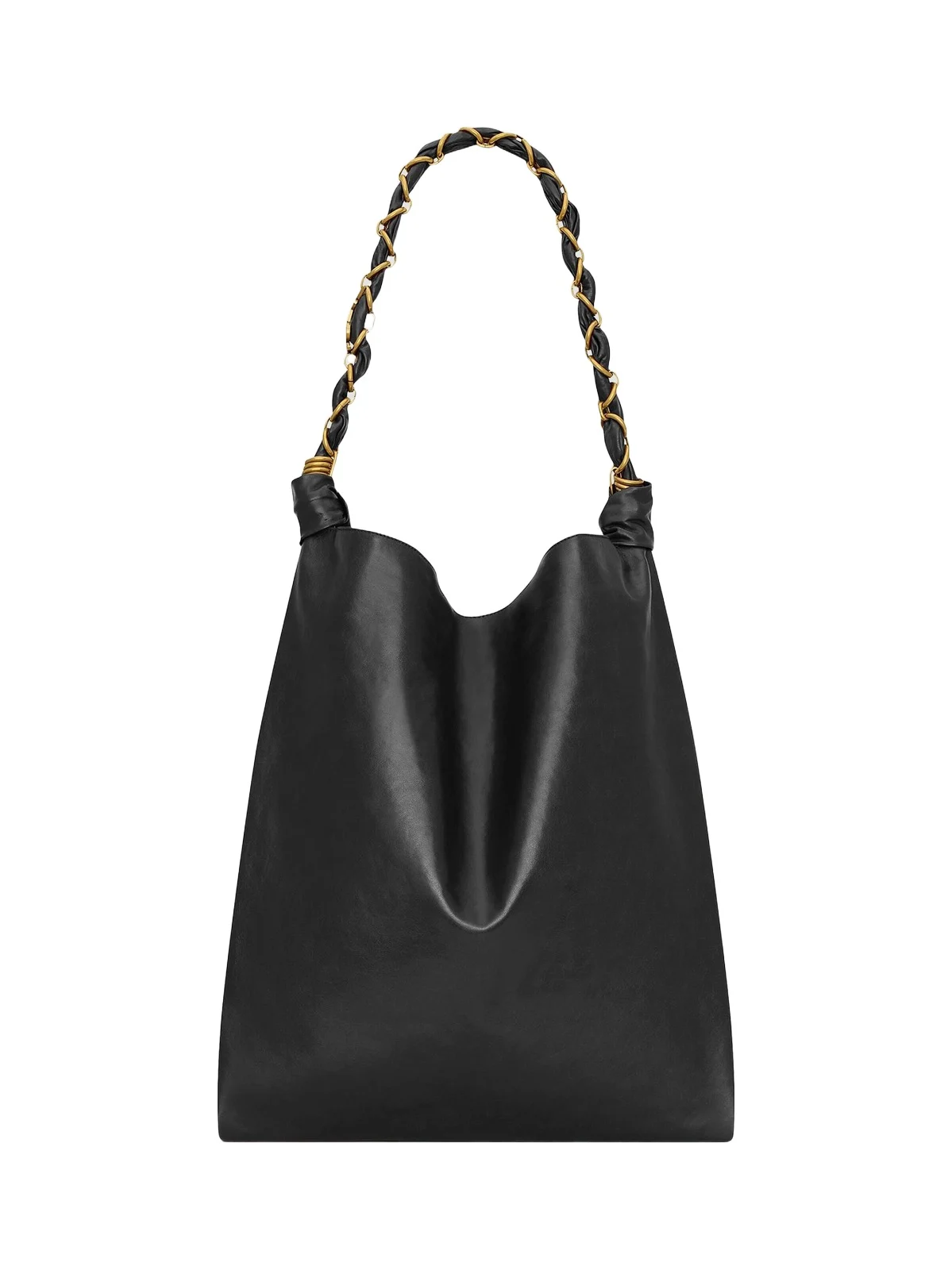 Women's Amalia Shoulder Bag in Smooth Leather - Black Women's Amalia Shoulder Bag in Smooth Leather - Black
