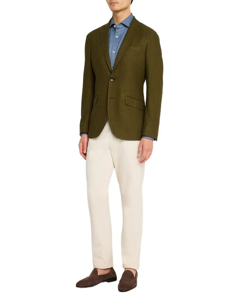 Etro Men's Basic Textured Blazer | Image 1 Etro Men's Basic Textured Blazer | Image 1