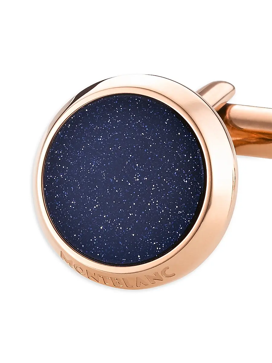 Montblanc Men's Goldtone Stainless Steel Round Cufflinks - Rose Gold | Thumbnail 3 Montblanc Men's Goldtone Stainless Steel Round Cufflinks - Rose Gold | Thumbnail 3
