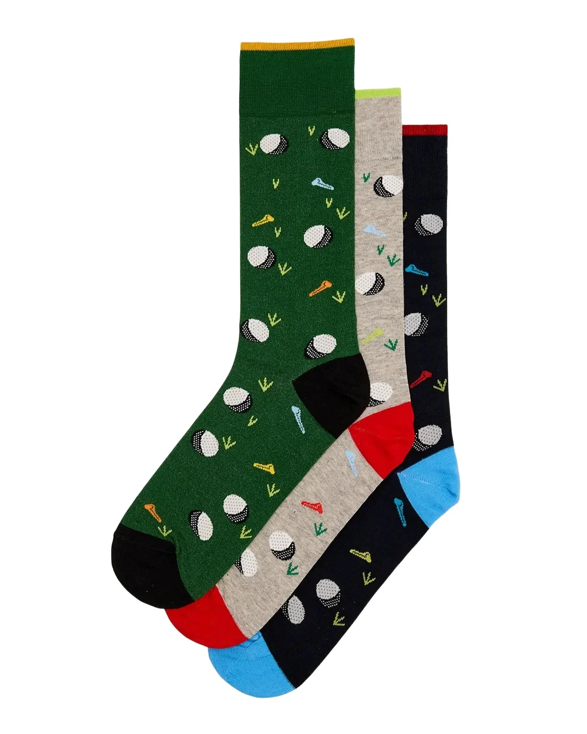 Neiman Marcus Men's Golf 3-Pack Crew Socks