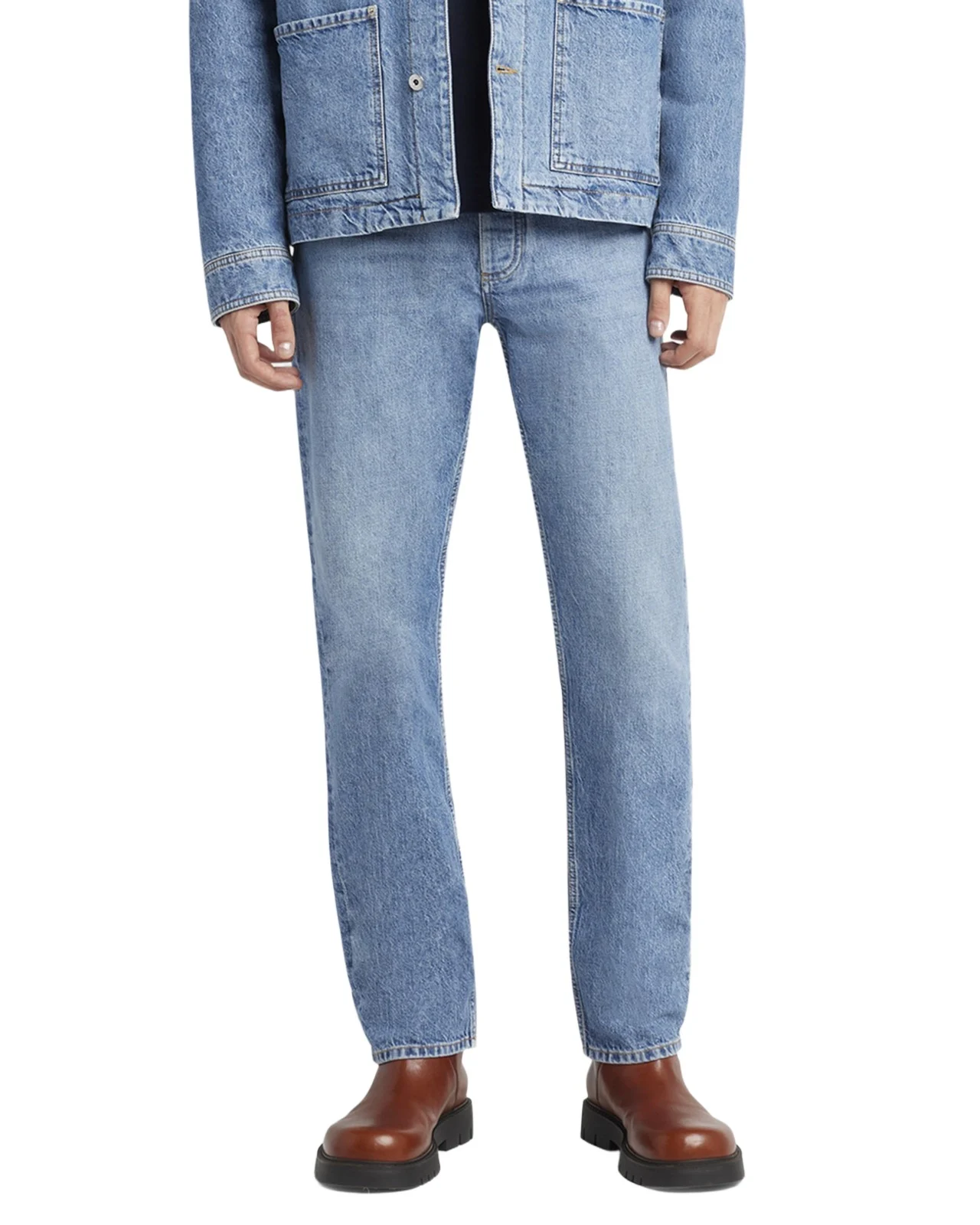 Men's Eco Wash Slim-Straight Jeans Men's Eco Wash Slim-Straight Jeans