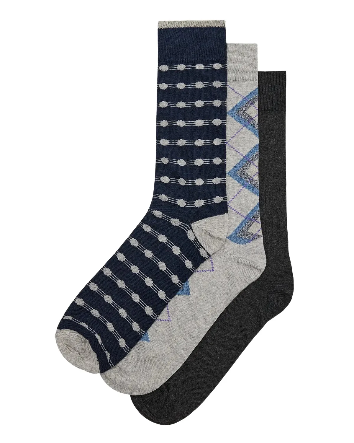 Men's Mixed 3-Pack Crew Socks Men's Mixed 3-Pack Crew Socks