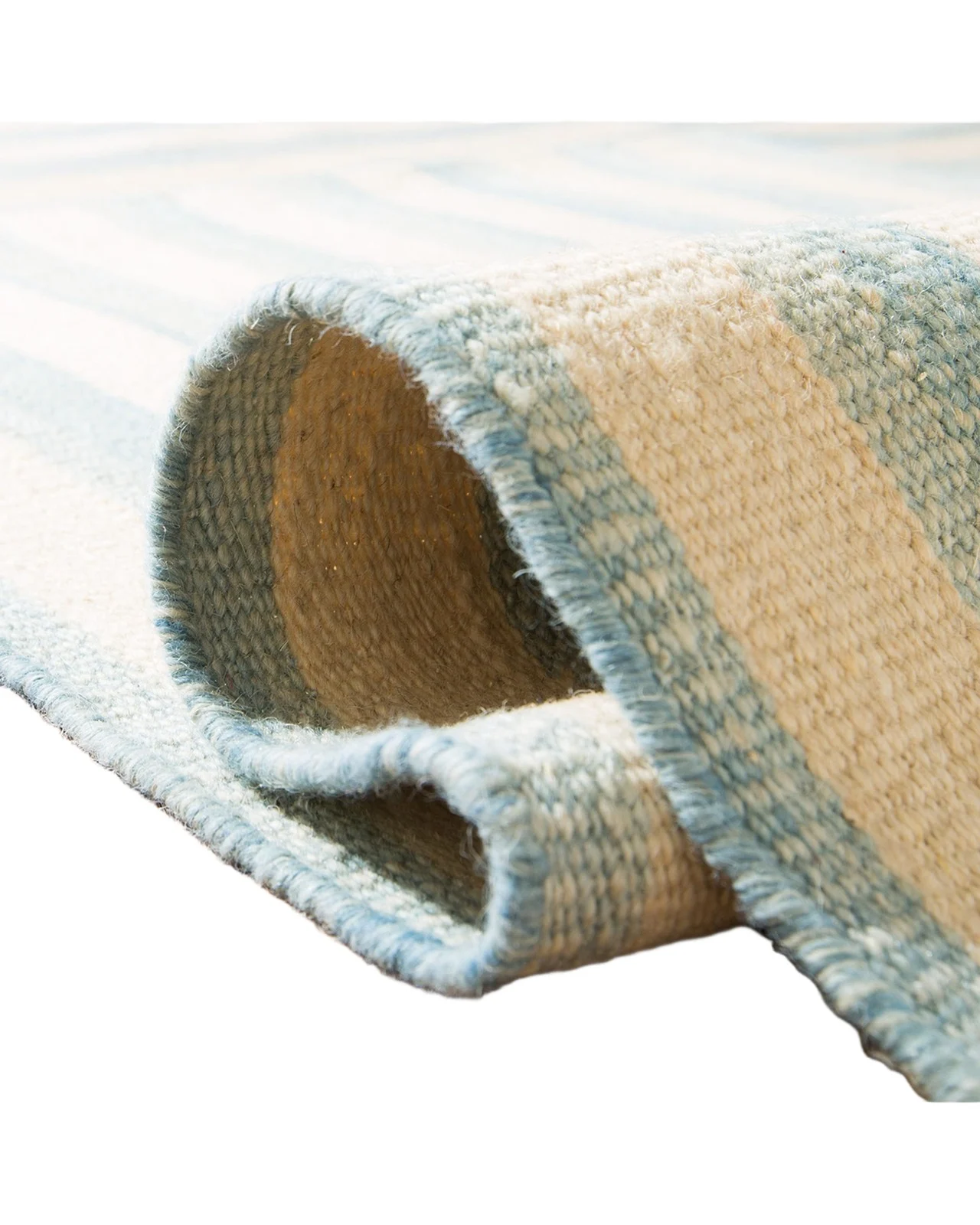 Ralph Lauren Home Celeste Stripe Patch Hand-Woven Rug