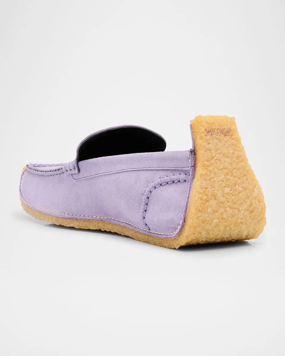 MOSCHINO Men's Suede Moccasins | Thumbnail 3 MOSCHINO Men's Suede Moccasins | Thumbnail 3