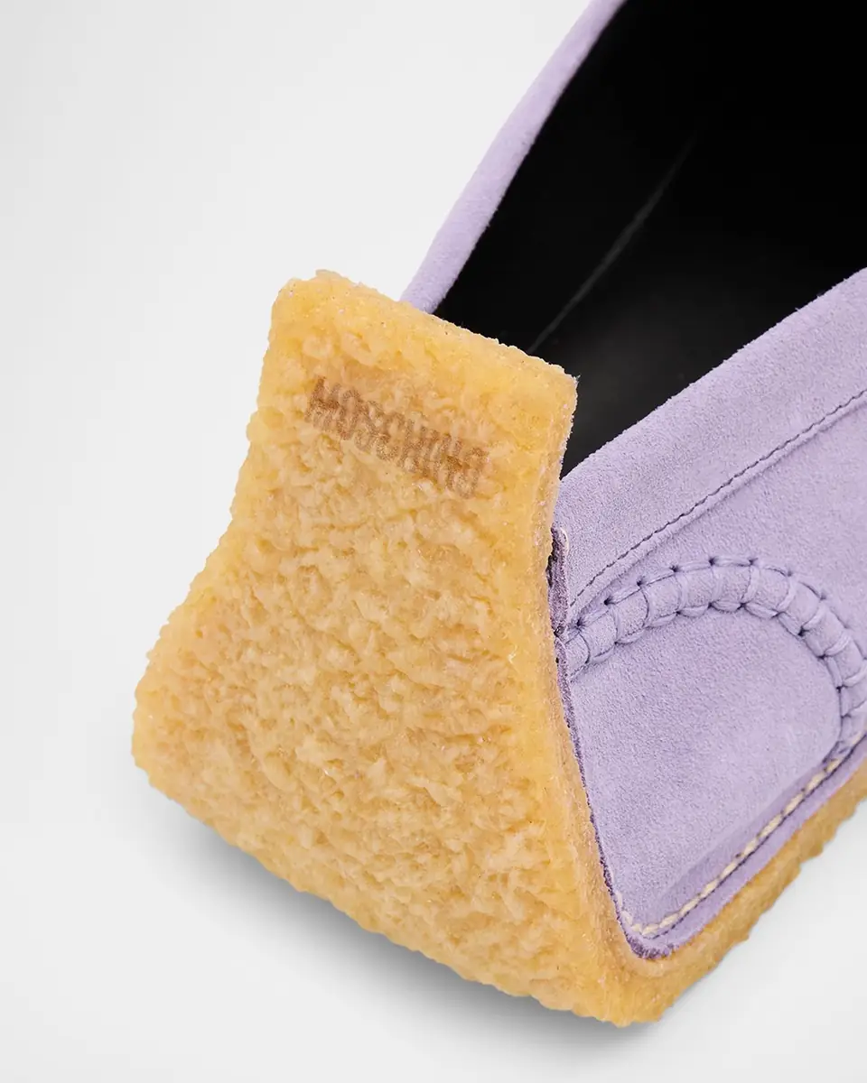 MOSCHINO Men's Suede Moccasins | Thumbnail 4 MOSCHINO Men's Suede Moccasins | Thumbnail 4