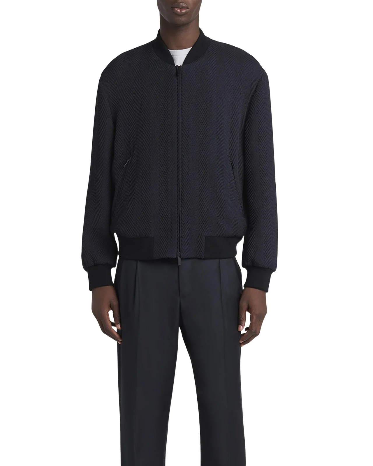Men's Raised Chevron Bomber Jacket Men's Raised Chevron Bomber Jacket