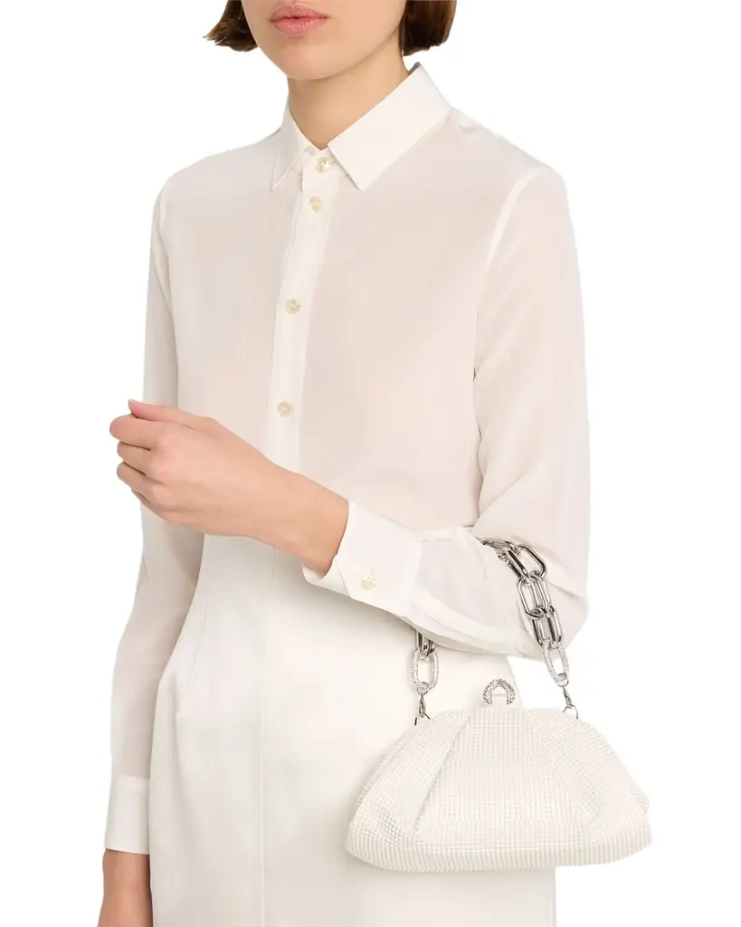 Judith Leiber Couture Gemma Pearly Rhinestone Top-Handle Bag | Image 1 Judith Leiber Couture Gemma Pearly Rhinestone Top-Handle Bag | Image 1