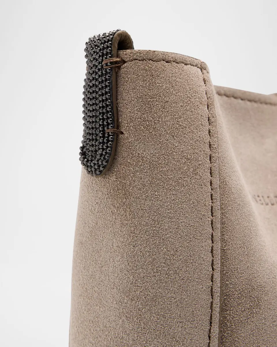 Brunello Cucinelli Duo Suede Phone Crossbody Bag | Thumbnail 5
