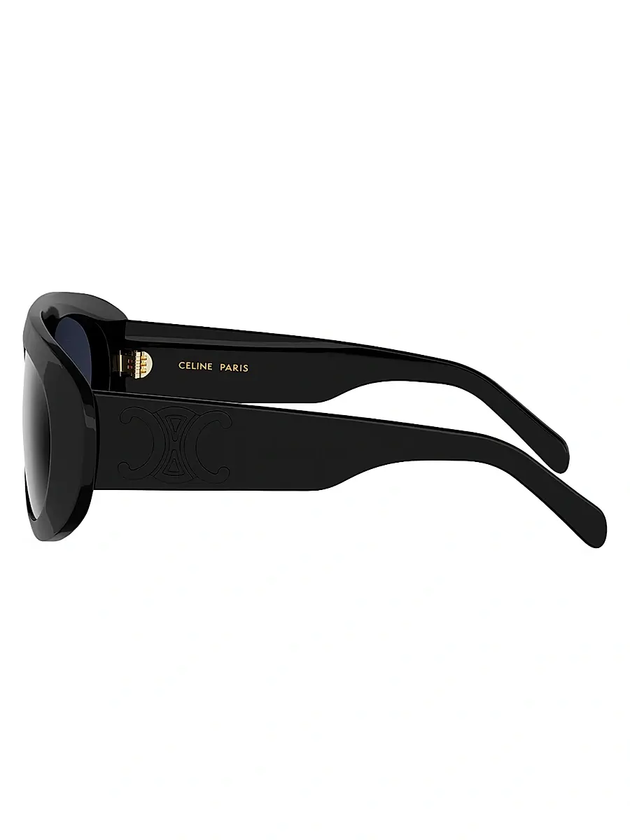 Celine Women's Triomphe Stamp 57MM Pilot Sunglasses | Thumbnail 3 Celine Women's Triomphe Stamp 57MM Pilot Sunglasses | Thumbnail 3