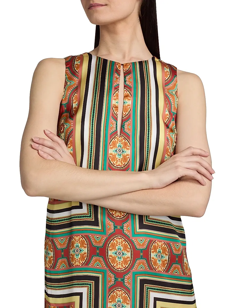 Misa Los Angeles Women's Nour Printed Satin Minidress | Thumbnail 6 Misa Los Angeles Women's Nour Printed Satin Minidress | Thumbnail 6