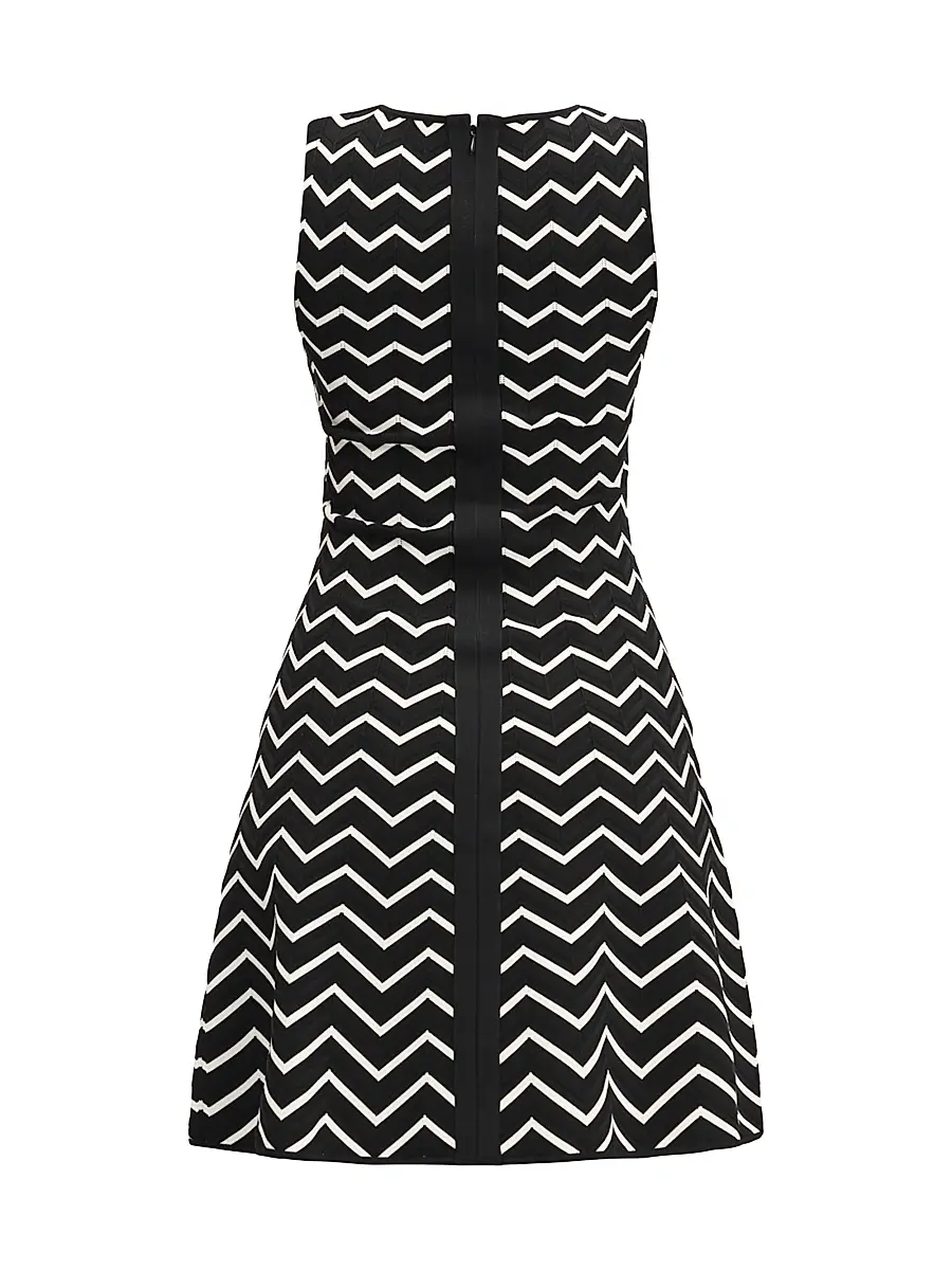 Hervé Léger Women's Bryn Chevron Sleeveless Minidress | Thumbnail 3 Hervé Léger Women's Bryn Chevron Sleeveless Minidress | Thumbnail 3