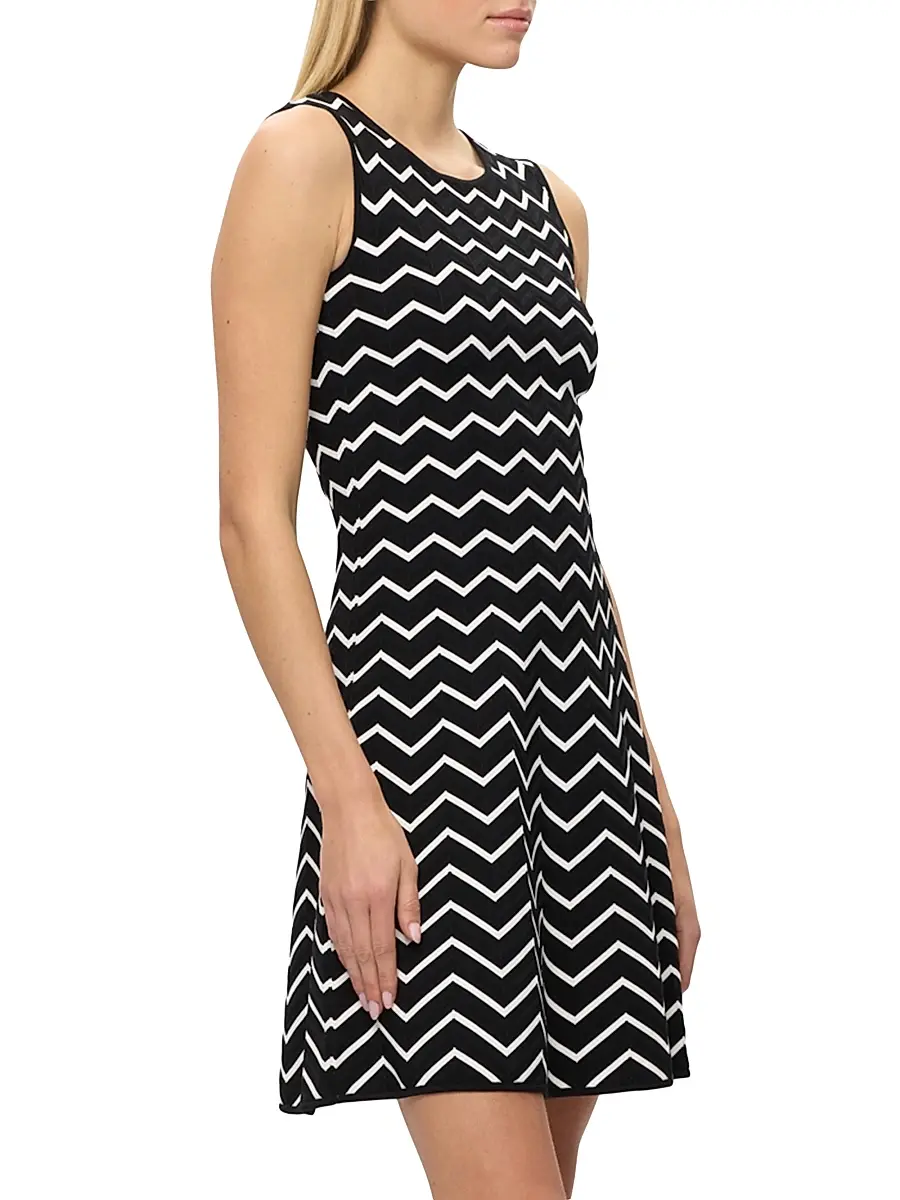 Hervé Léger Women's Bryn Chevron Sleeveless Minidress | Thumbnail 5 Hervé Léger Women's Bryn Chevron Sleeveless Minidress | Thumbnail 5