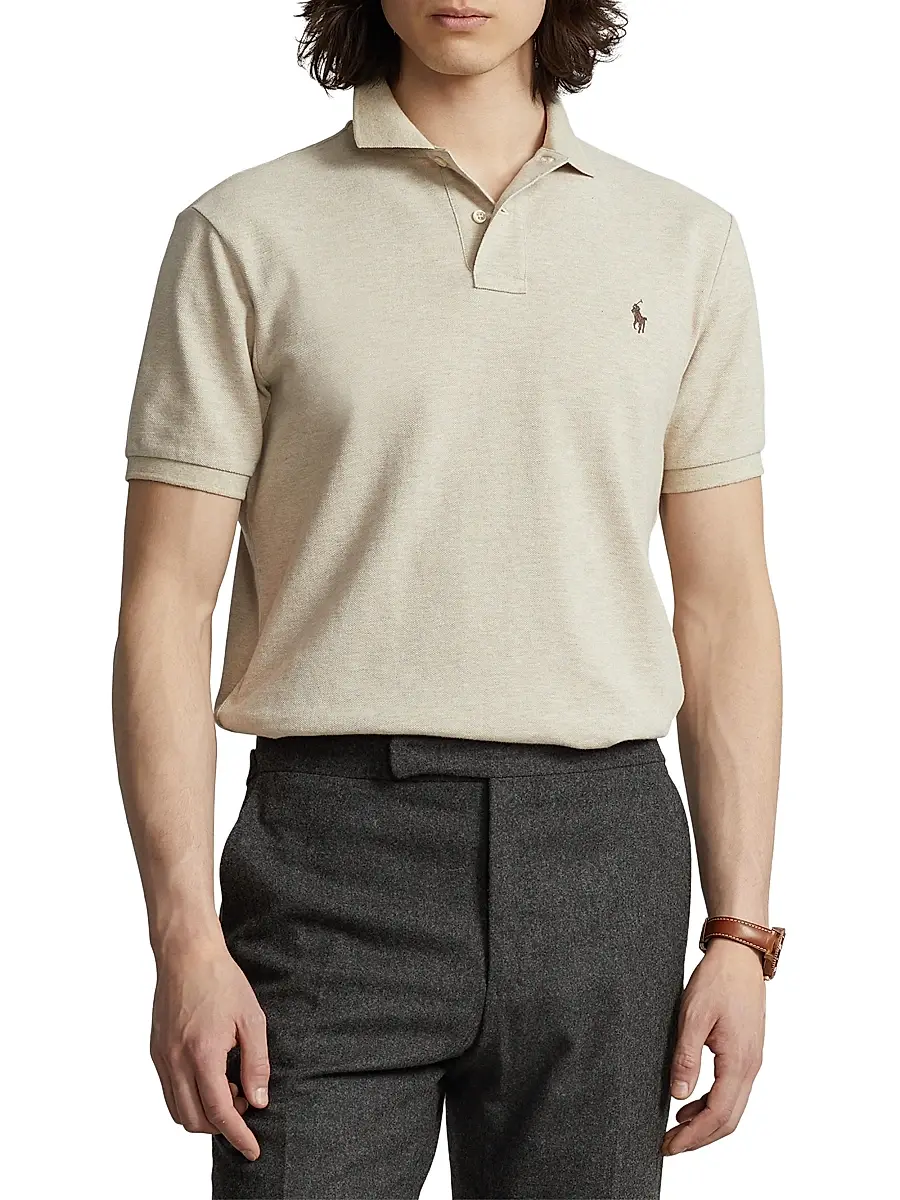 Polo Ralph Lauren Men's Basic Mesh Polo Shirt | Thumbnail 3 Polo Ralph Lauren Men's Basic Mesh Polo Shirt | Thumbnail 3