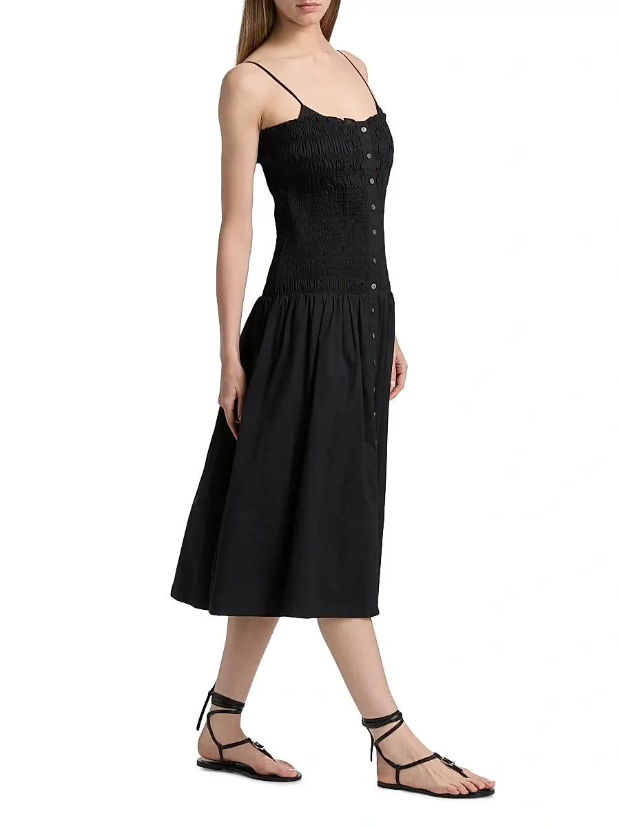 Veronica Beard Women's Serenel Cotton Midi-Dress | Thumbnail 2 Veronica Beard Women's Serenel Cotton Midi-Dress | Thumbnail 2