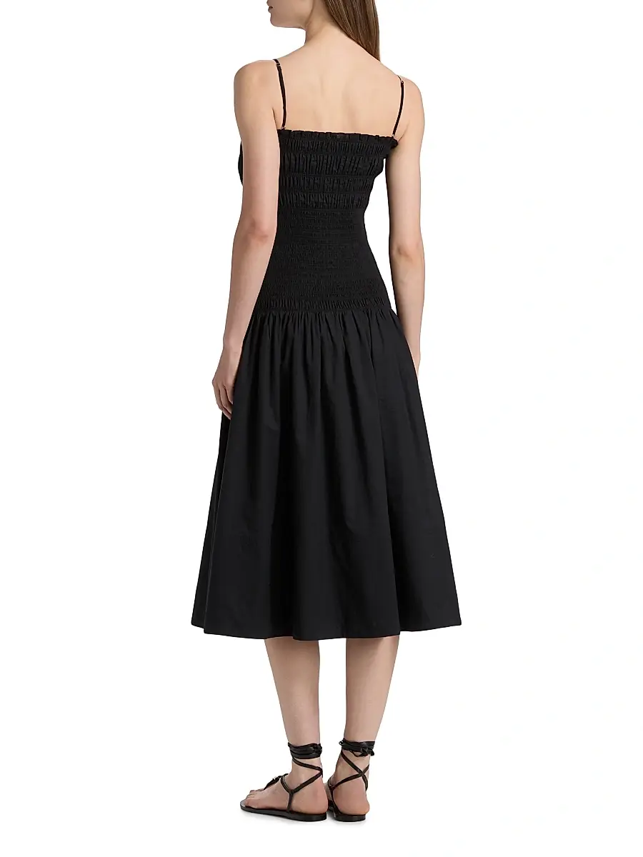 Veronica Beard Women's Serenel Cotton Midi-Dress | Thumbnail 5 Veronica Beard Women's Serenel Cotton Midi-Dress | Thumbnail 5