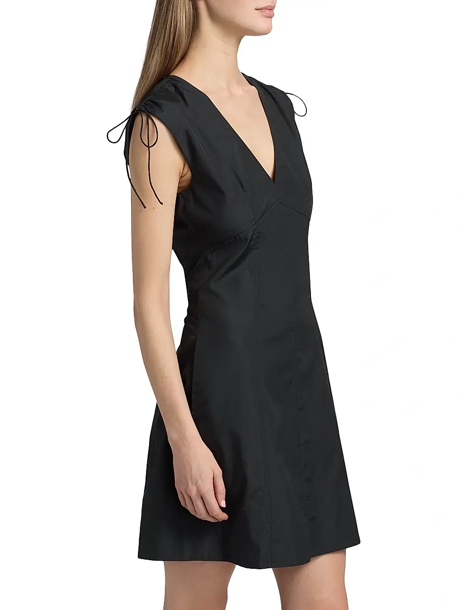 rag & bone Women's Emmet Cotton Poplin Drawstring Minidress | Thumbnail 4 rag & bone Women's Emmet Cotton Poplin Drawstring Minidress | Thumbnail 4