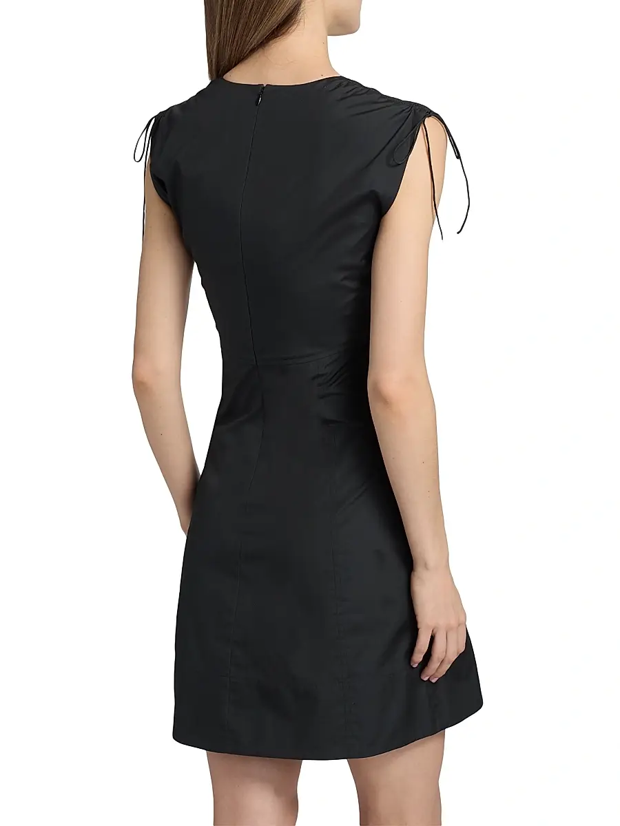 rag & bone Women's Emmet Cotton Poplin Drawstring Minidress | Thumbnail 5 rag & bone Women's Emmet Cotton Poplin Drawstring Minidress | Thumbnail 5